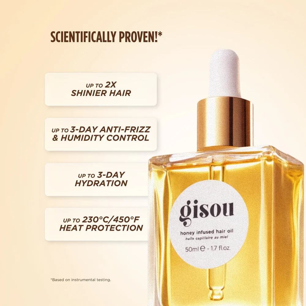 Gisou Honey Infused Hair Oil 50ml 1.7oz Full Size New Open Box Unused - Picture 2 of 6